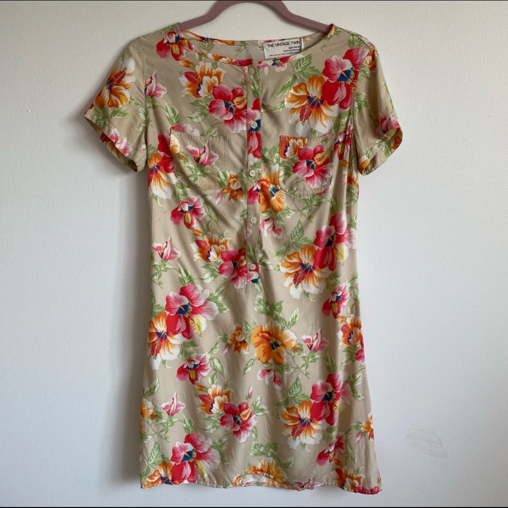 Vintage button up dress